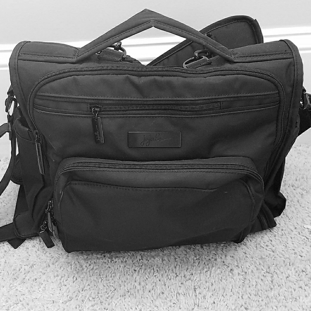 Jujubee BFF Onyx Blackout Diaper Bag / Backpack